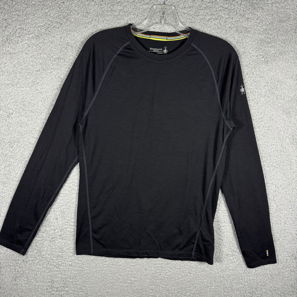 Smartwool Mens Merino 150 Base Layer Long Sleeve Shirt Black Small SW000000-001